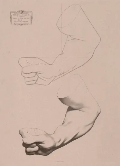 Teckningskurs Pl.20 av Charles Bargue
