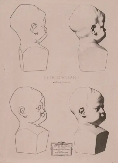 Cours de dessin Pl.45 av Charles Bargue