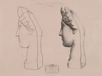 Cours de dessin Pl.47 av Charles Bargue
