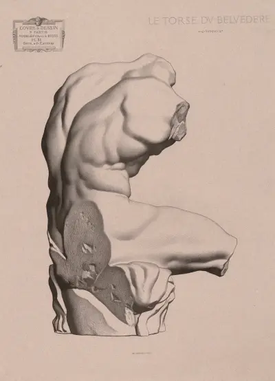 Teckningskurs Pl.58 av Charles Bargue
