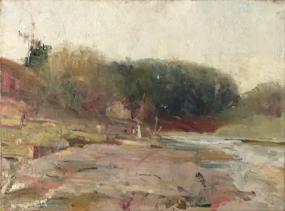 On the River Yarra, near Heidelberg, Victoria av Charles Conder