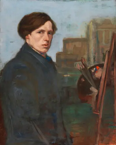 Portrait of William Orpen (1878-1931), Artist av Charles Conder