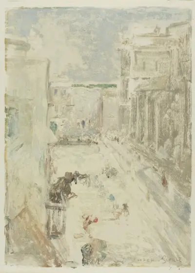 Gata i Sevilla av Charles Conder