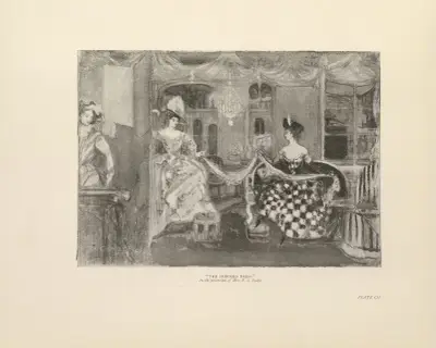 The Check Dress av Charles Conder