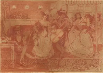 Gitarristen av Charles Conder