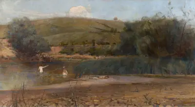 The Yarra, Heidelberg av Charles Conder