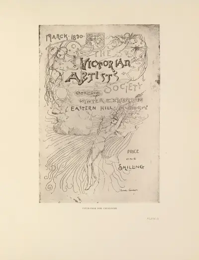 Title-Page for Catalogue av Charles Conder
