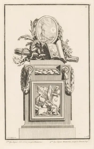 3eme Age depuis Jules César, jusqu’à Honnorius. 4eme Age depuis Honnorius jusqu’à Clement, Pape av Jean-Charles Delafosse