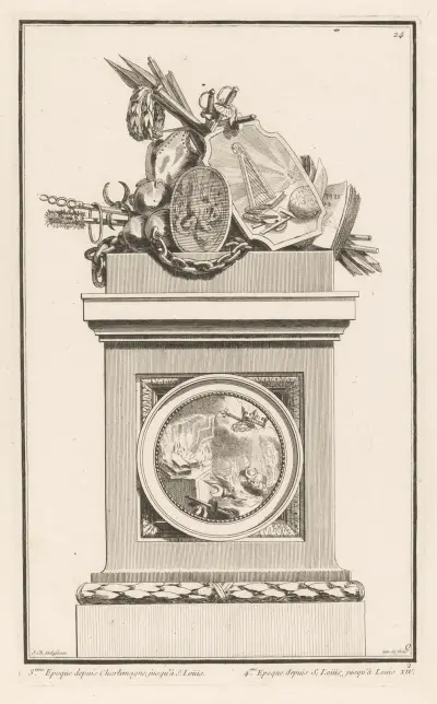 3eme Epoque depuis Charlemagne, jusqu’à S. Loüis. 4eme Epoque depuis S. Loüis, jusqu’à Louis XIV av Jean-Charles Delafosse