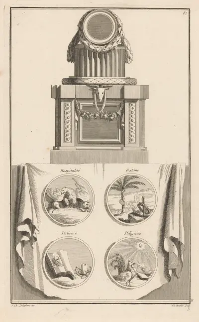 Hospitalité, Estime, Patience, Diligence av Jean-Charles Delafosse