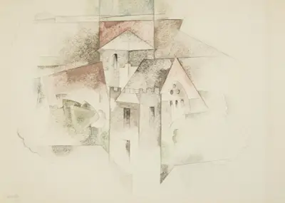 Byggnader, Bermuda av Charles Demuth