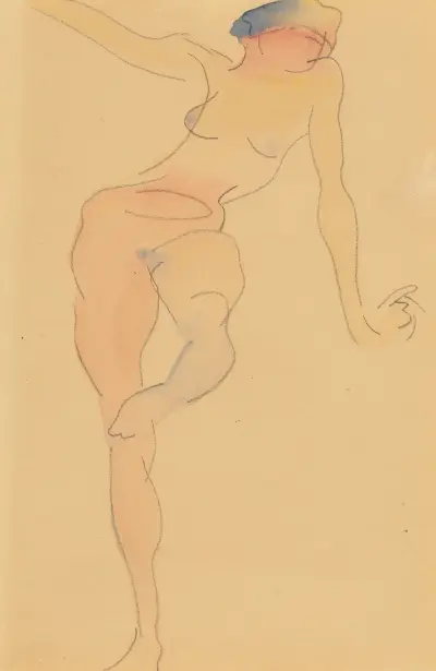 Kvinnlig nakenakt av Charles Demuth