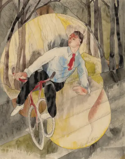 In Vaudeville, the Bicycle Rider av Charles Demuth