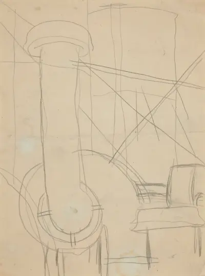 Study for Pacquebot ‘Paris’ av Charles Demuth