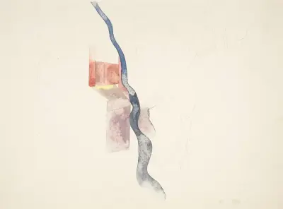 Tree Abstraction (probably study for Red Chimneys, 1918) av Charles Demuth