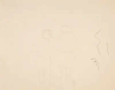 Två badande kvinnor sedda bakifrån av Charles Demuth