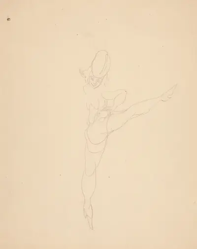 Vaudeville Dancer av Charles Demuth
