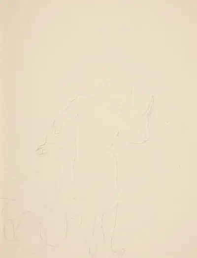 Woman Pushing Carriage av Charles Demuth