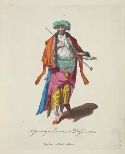 Janitsar v běžném oděvu roku 1700, Charles Grignion