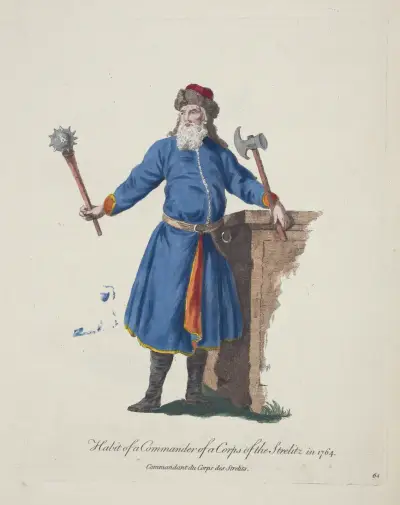 Kroj velitele streleckého sboru 1764, Charles Grignion