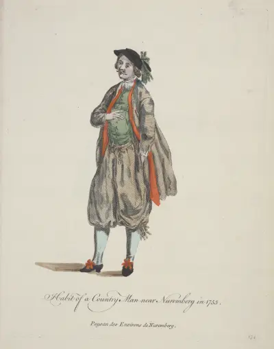 Kroj z okolí Norimberku roku 1755, Charles Grignion