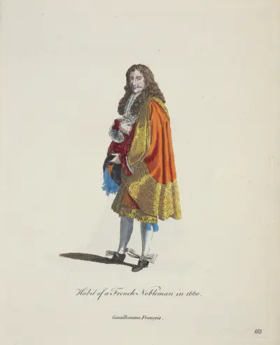 Fransk adelsmans dräkt 1660 av Charles Grignion