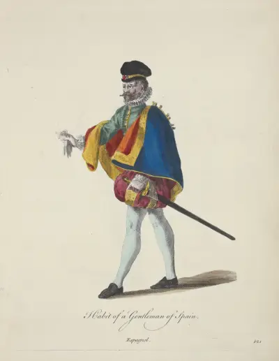 Tracht eines spanischen Gentlemans. Espagnol. von Charles Grignion