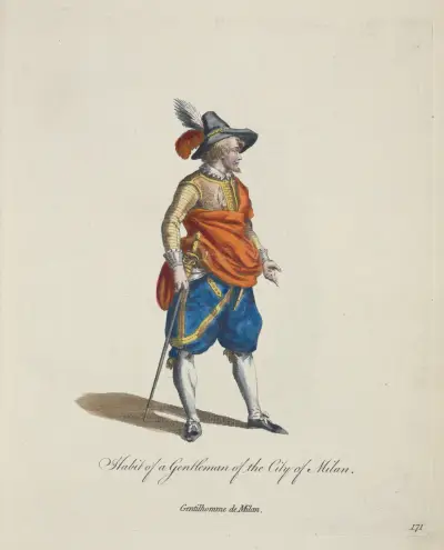 Oblek milánského šlechtice, Charles Grignion