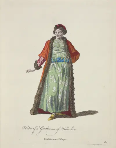 Habit of a gentleman of Wallachia. Gentilhomme Valaque. av Charles Grignion