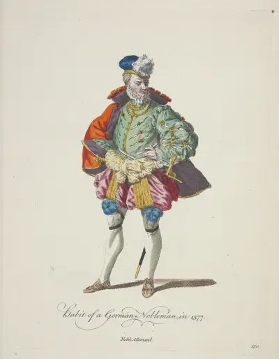 Tysk adelsmans dräkt 1577 av Charles Grignion