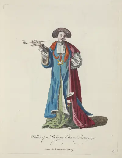 Kroj dámy v čínském Tatarstánu 1700, Charles Grignion