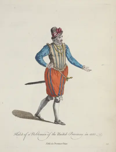 Tracht eines Adligen aus den Vereinigten Provinzen 1588 von Charles Grignion