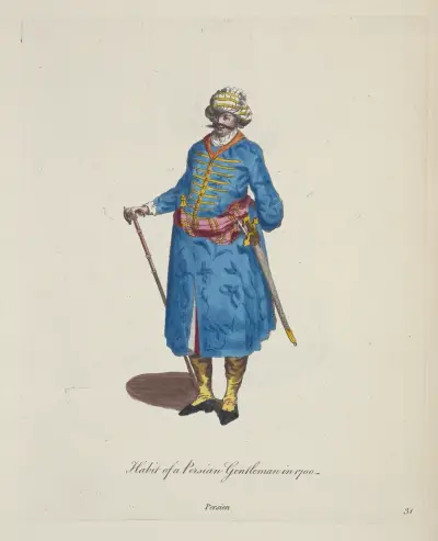 Perský šlechtický oděv roku 1700, Charles Grignion