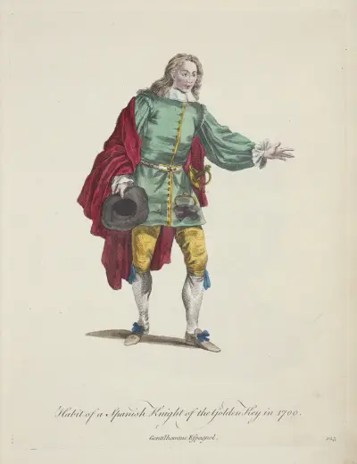 Spansk riddare av gyllene nyckeln 1700. Gentilhomme Espagnol av Charles Grignion