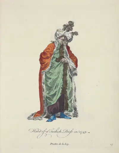 Tracht eines türkischen Priesters, 1749 (Prestre de la loy) von Charles Grignion