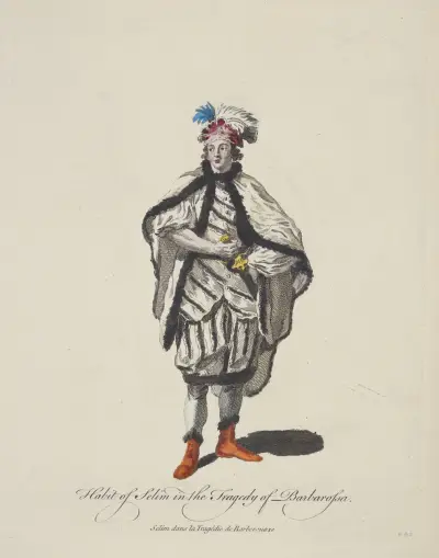 Selimův oděv v tragédii Barbarossa, Charles Grignion