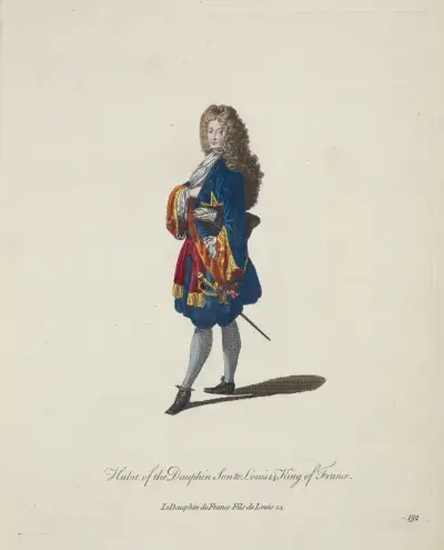 Gewand des Dauphin, Sohn Ludwigs XIV. von Charles Grignion