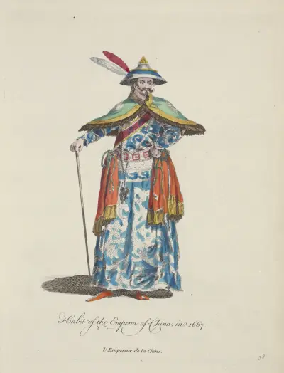 Kinesisk kejsares dräkt, 1667 av Charles Grignion