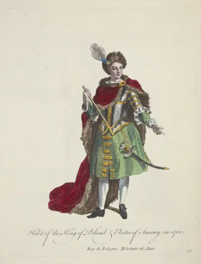 Polský král a saský kurfiřt 1700, Charles Grignion