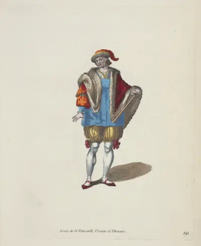 Lewis De la Trimoville, viscount of Thouars. Louis De la Trémouille, vicomte de Thouars. av Charles Grignion