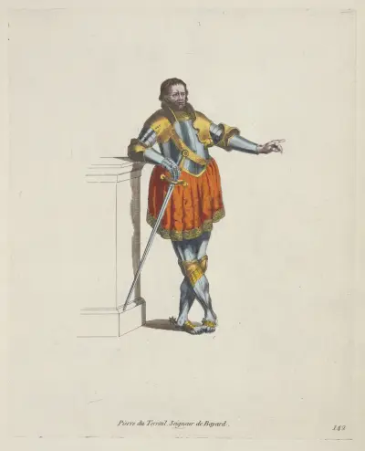 Peter Terrail, seigneur de Bayard. Pierre du Terrail, seigneur de Bayard., Charles Grignion