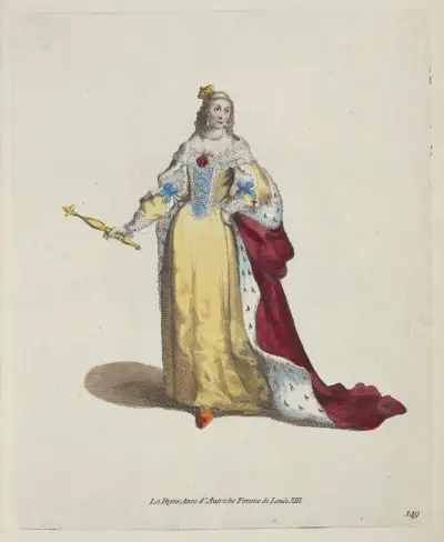 Anna Rakouská, francouzská královna, Charles Grignion
