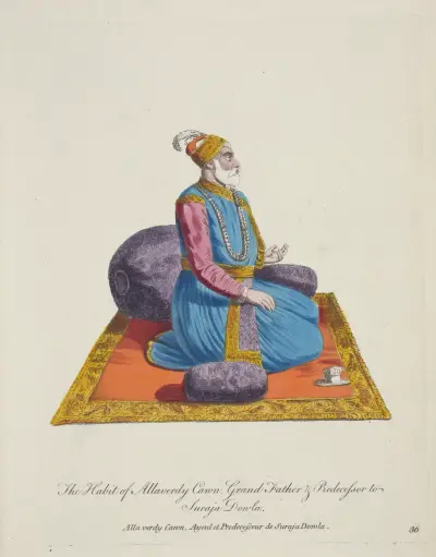 The habit of Allaverdy Cann, grandfather and predecessor to Suraja Dowla av Charles Grignion