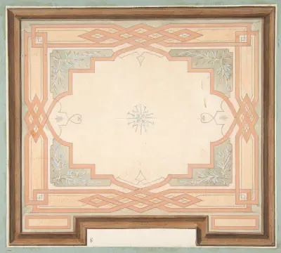 Design for a ceiling – nr 1 av Jules-Edmond-Charles Lachaise