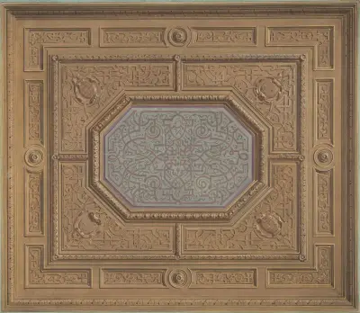 Takdekoration för matsalen, Neudeck (1800-talet) av Jules-Edmond-Charles Lachaise