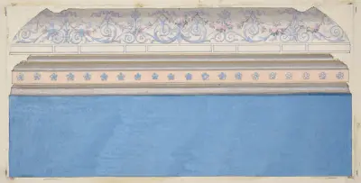 Design för taklist och stuckatur av Jules-Edmond-Charles Lachaise