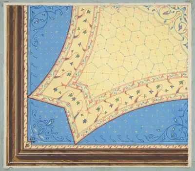 Design för målad takutsmyckning (1800-talet) av Jules-Edmond-Charles Lachaise