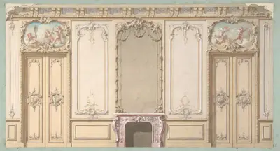Salong i Louis XV-stil (1800-tal) av Jules-Edmond-Charles Lachaise