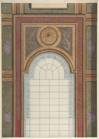 Takdekoration, Hôtel Cottier av Jules-Edmond-Charles Lachaise