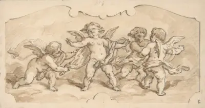 Putti i lek av Jules-Edmond-Charles Lachaise